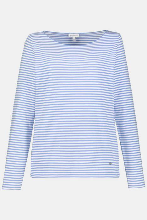 Shirt, Ringel, U-Boot-Ausschnitt, Langarm