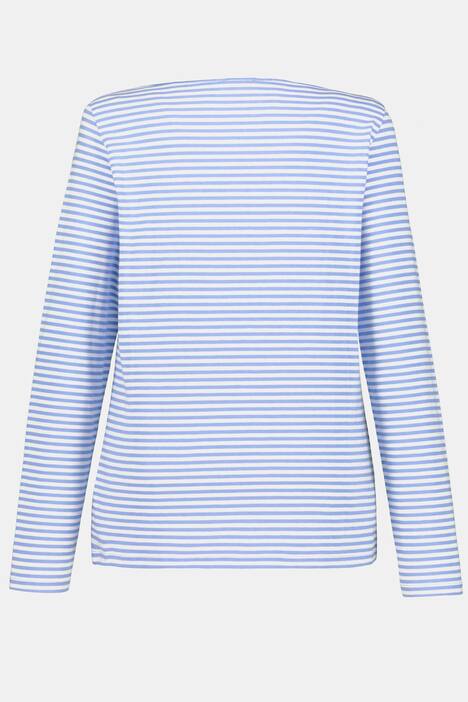 Shirt, Ringel, U-Boot-Ausschnitt, Langarm