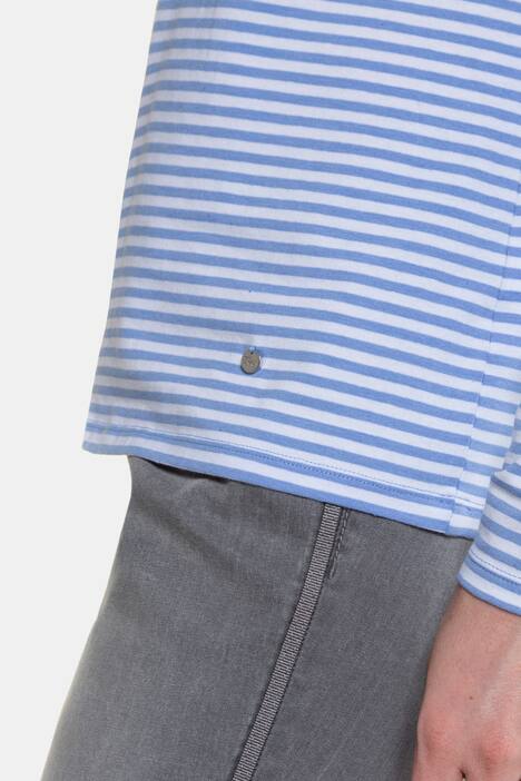 Shirt, Ringel, U-Boot-Ausschnitt, Langarm