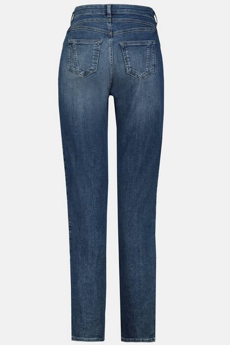 Jeans Tina, Galonstreifen, 5-Pocket, gerader Schnitt
