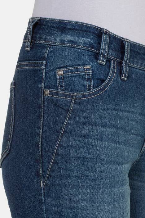Jeans Julia, Saum-Zierband, schmale 5-Pocket-Form