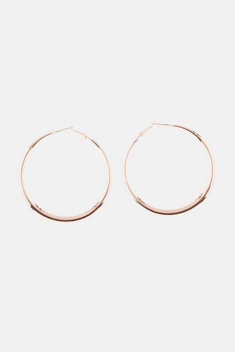 earrings, shiny gold, metallic look
