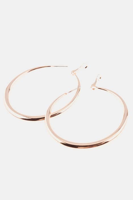 earrings, shiny gold, metallic look