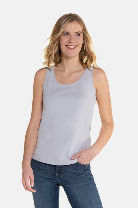 Basic-Top, körpernahe Passform, elastischer Jersey