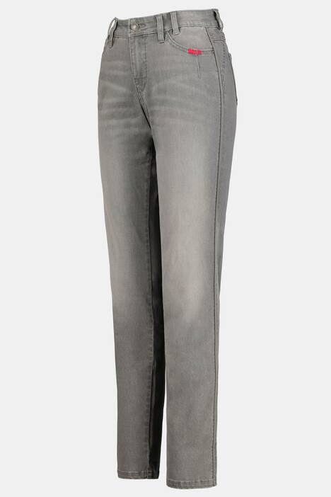 Jeans Tina, Stick-Galonstreifen, gerade 5-Pocket-Form