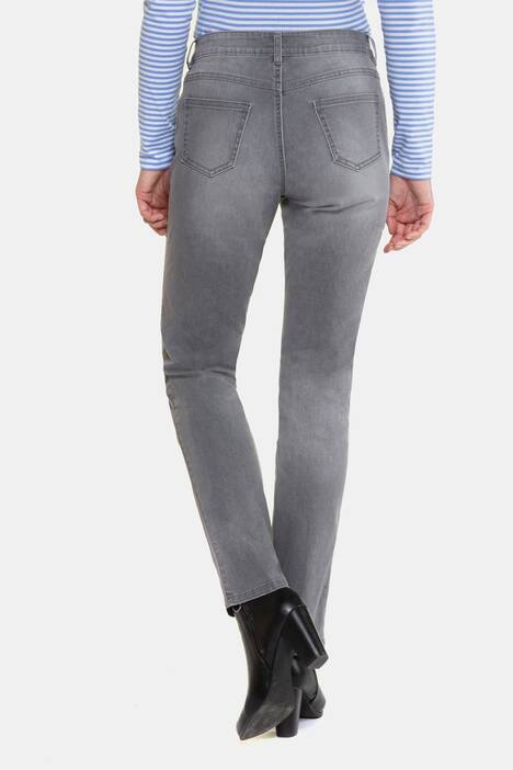 Jeans Tina, Stick-Galonstreifen, gerade 5-Pocket-Form