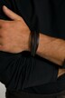Bracelet en cuir véritable. Fermoir en métal