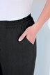 Pantalon en lin Mary. Taille élastique. Jambe droite et large