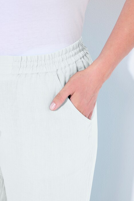 Drawstring Elastic Waist Mary Fit Linen Pants