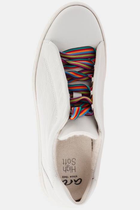 ara Sneaker, Streifen-Schnürung, Leder, Weite H