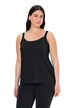Top se špagetovými ramínky, kulatý výstřih, modalová směs, bez rukávů