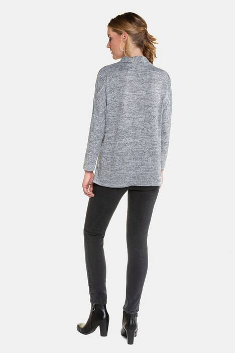 Sweatshirt, große Blüte, Langarm