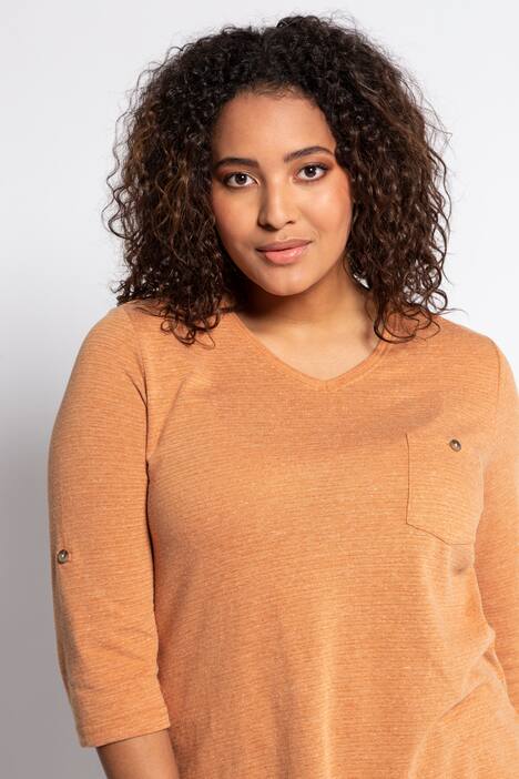 Shirt, fein geringelt, Classic, Rücken-Knopfleiste