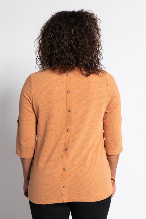 Shirt, fein geringelt, Classic, Rücken-Knopfleiste