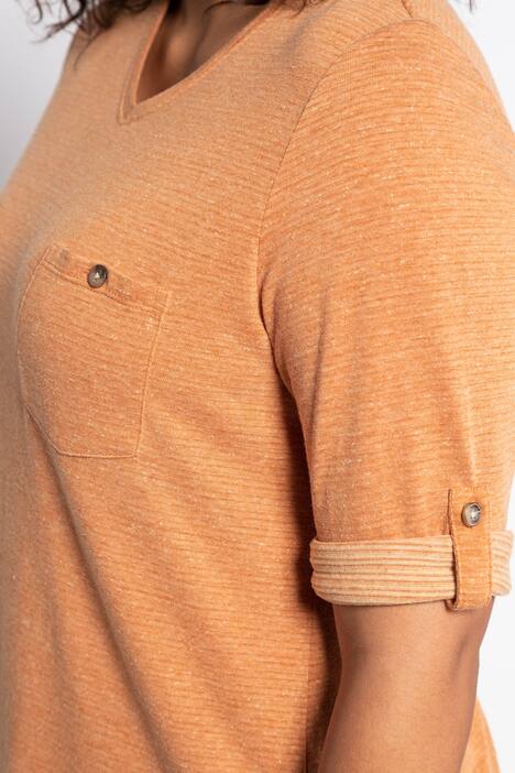 Shirt, fein geringelt, Classic, Rücken-Knopfleiste