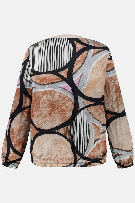 Blouson, grafisch gemustert, Zipper