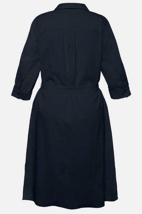 Linen Blend Shirt Dress