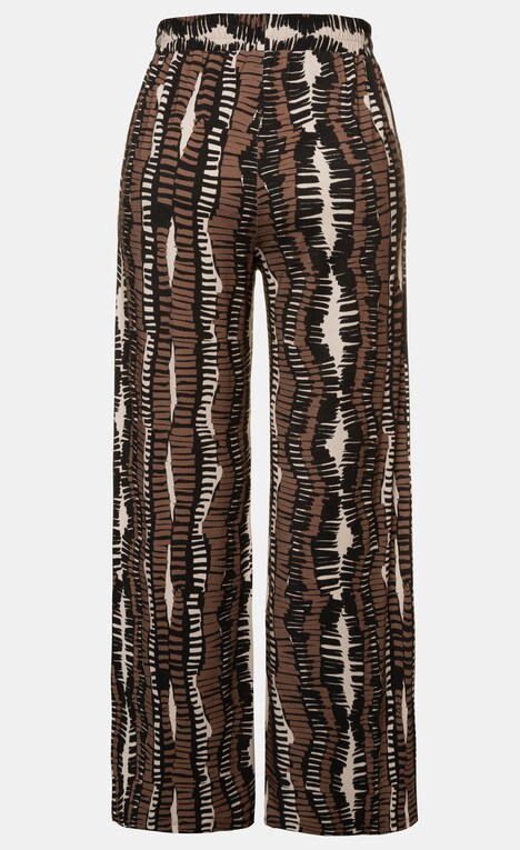 Jerseyhose Mary, Safari-Muster, weites Bein, Viskose