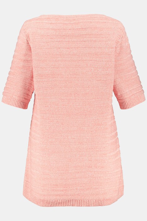 Pullover, Strickmuster, Halbarm, Biobaumwolle