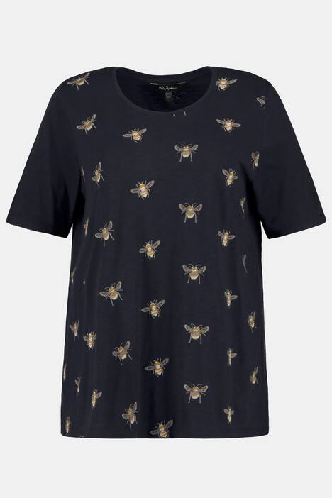 T-shirt, bijenstiksel, A-lijn, biologisch katoen