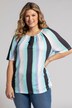 T-shirt, ligne A, dégradé de rayures