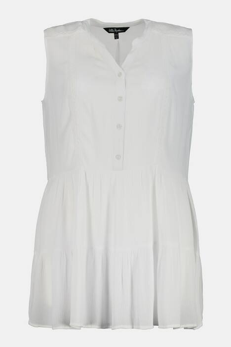 Tiered Lightweight V-Neck Viscose Tank