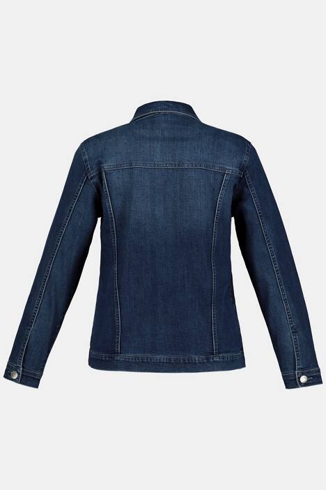 Jeansjacke, seitliche Wascheffekte, stretchbequem