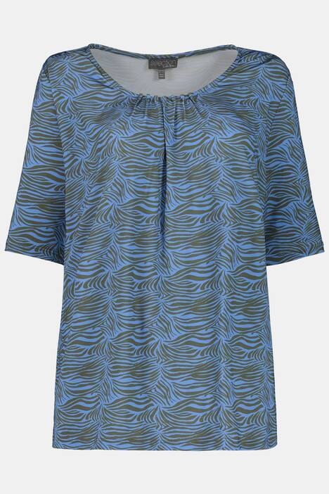 Slinkyshirt, Zebradruck, A-Line, Zierfalten, selection