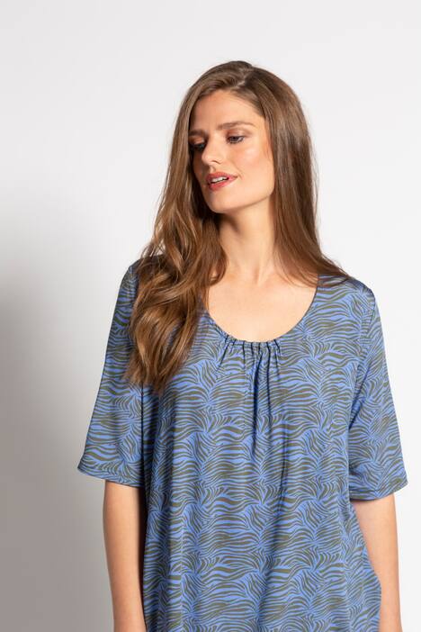 Slinkyshirt, Zebradruck, A-Line, Zierfalten, selection