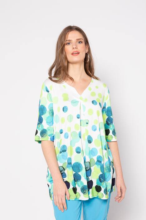 Shirt, A-Linie, Punkt-Design, Halbarm, selection