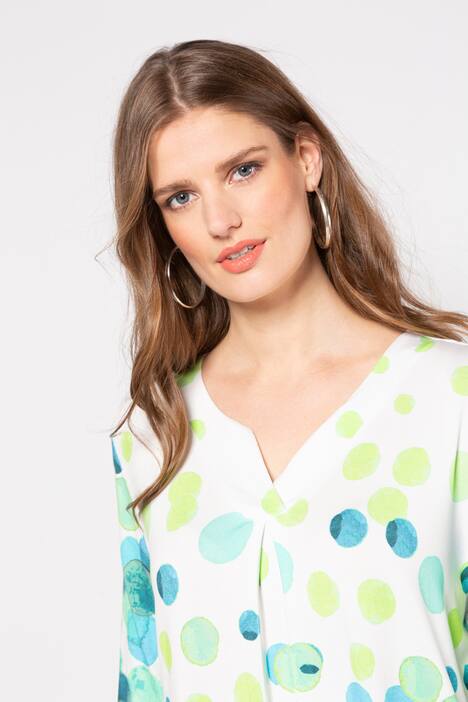 Shirt, A-Linie, Punkt-Design, Halbarm, selection