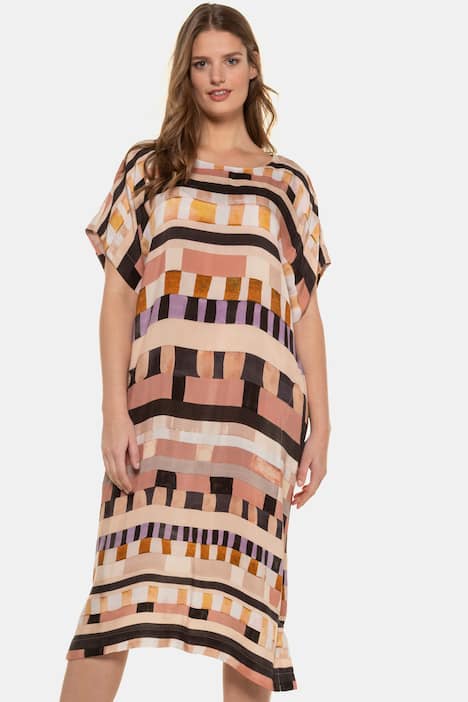 Kleid, Cupro, Grafik-Design, Oversized, selection