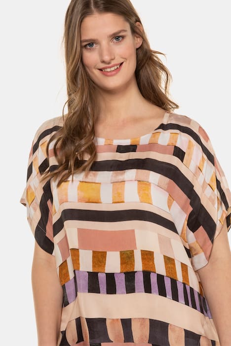 Kleid, Cupro, Grafik-Design, Oversized, selection