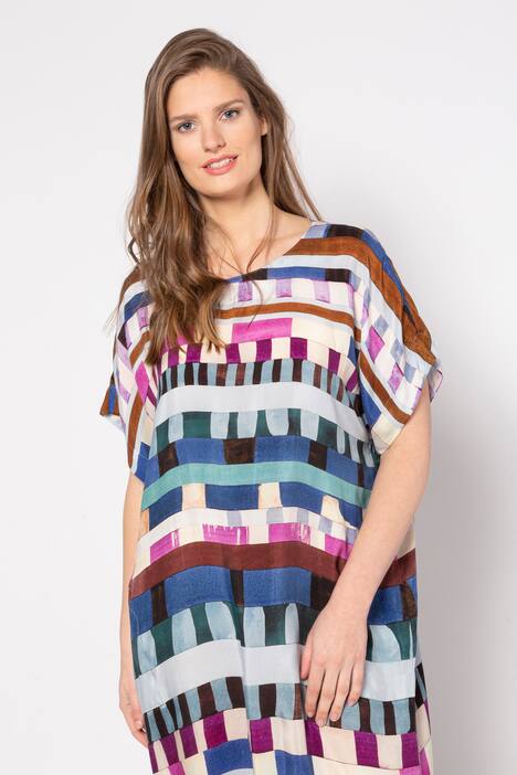 Kleid, Cupro, Grafik-Design, Oversized, selection