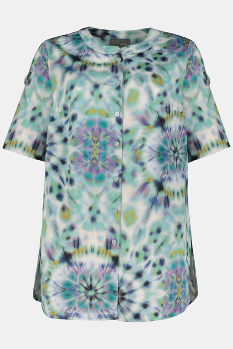 Satinbluse, Batik-Design, Krempelriegel, selection