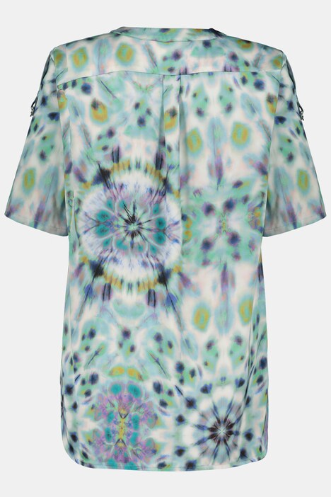 Satinbluse, Batik-Design, Krempelriegel, selection