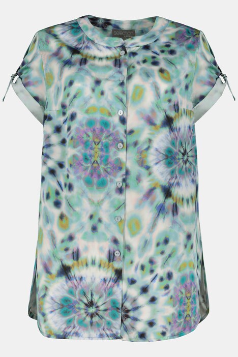 Satinbluse, Batik-Design, Krempelriegel, selection