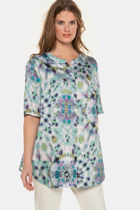 Satinbluse, Batik-Design, Krempelriegel, selection