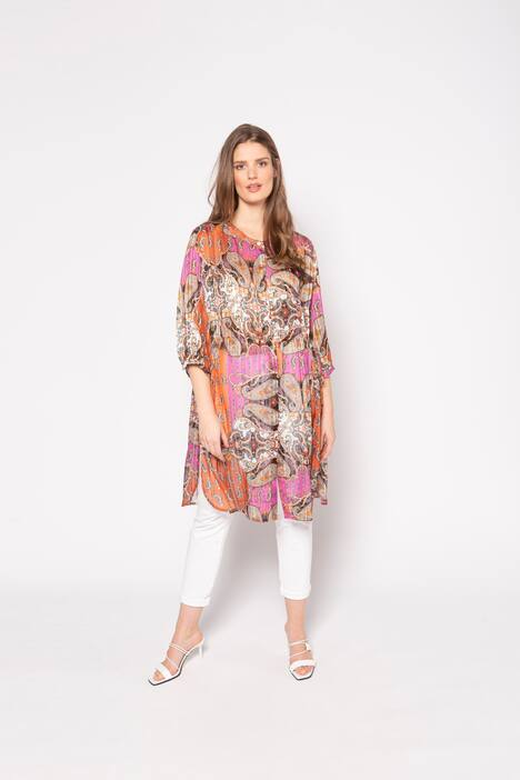 Longbluse, Paisley-Design, 3/4-Ärmel, selection