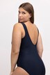 Maillot de bain sans bonnets souples, bande sous la poitrine et passepoils