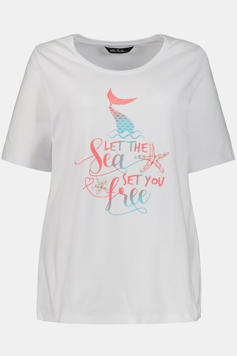 T-Shirt, maritimes Motiv, Classic, Zierperlen
