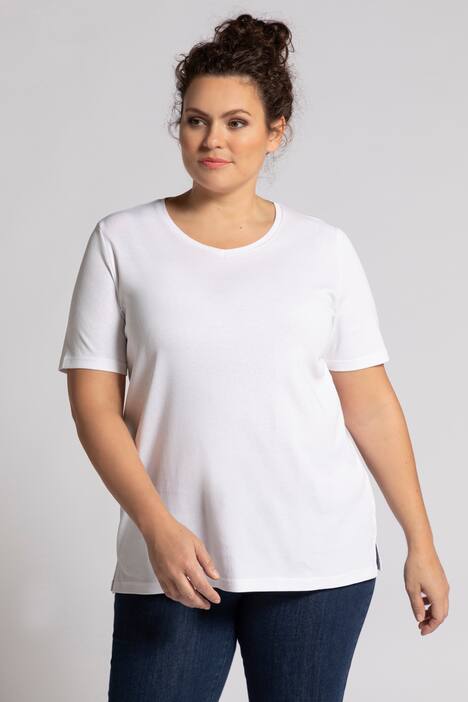 T-Shirt, V-Ausschnitt, Classic, Halbarm, Biobaumwolle