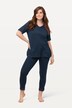 Legging 7/8. Bas de jambe en dentelle. Coton bio