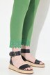Legging 7/8. Bas de jambe en dentelle. Coton bio