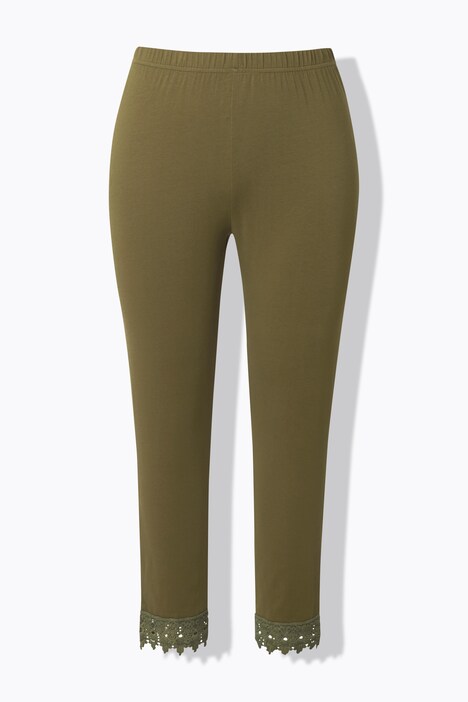 7/8-leggings, zoomkant, biologische katoen