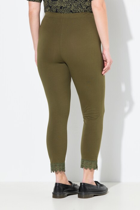 7/8-leggings, zoomkant, biologische katoen