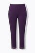 Legging 7/8. Bas de jambe en dentelle. Coton bio