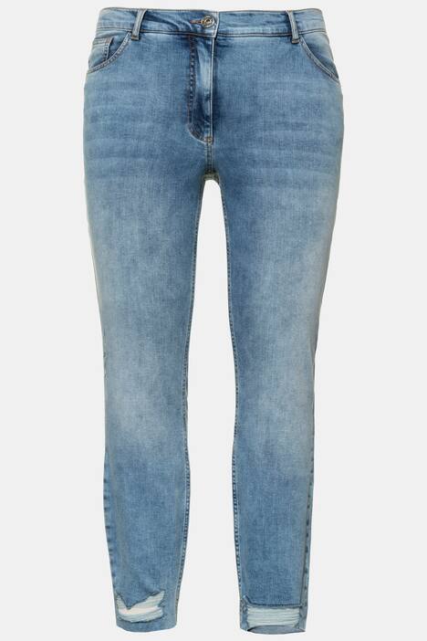 Skinny Jeans, trendy Fransensaum, 5-Pocket,