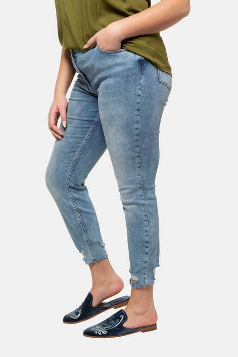 Skinny Jeans, trendy Fransensaum, 5-Pocket,