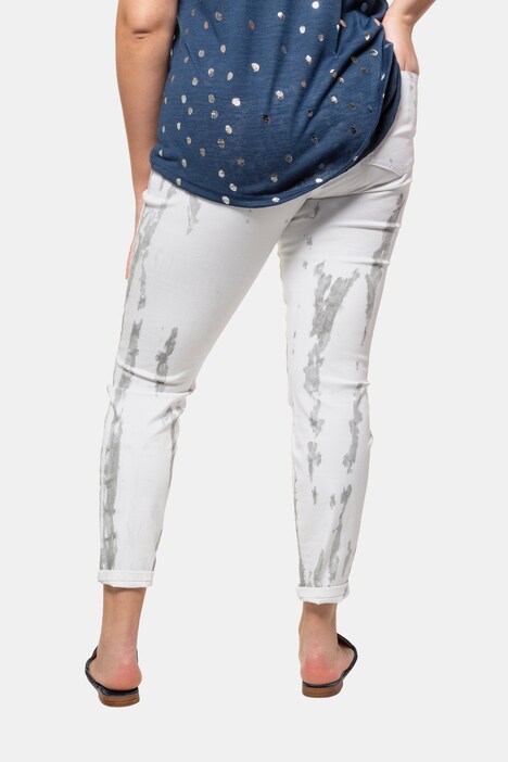 Skinny Jeans, Batik-Effekt, 5-Pocket, schmale Form
